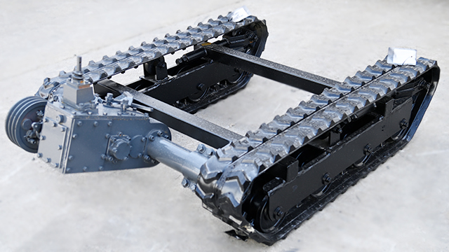 1米2长变速箱履带底盘