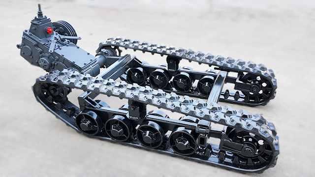 1米3长变速箱履带底盘